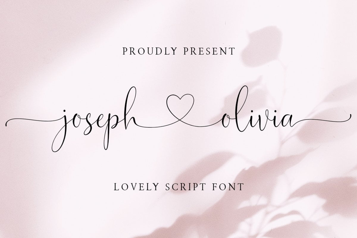 Joseph Olivia Calligraphy Script Font Cool Fonts Guru