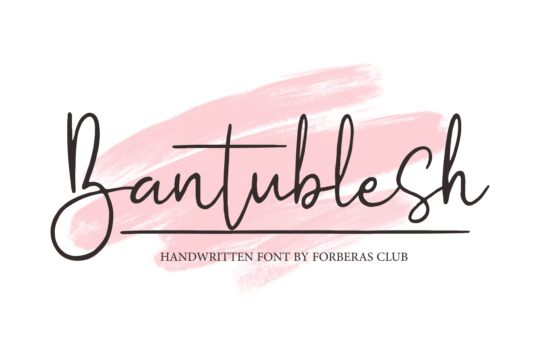 Bantublesh-Handwritten-Font-1.png