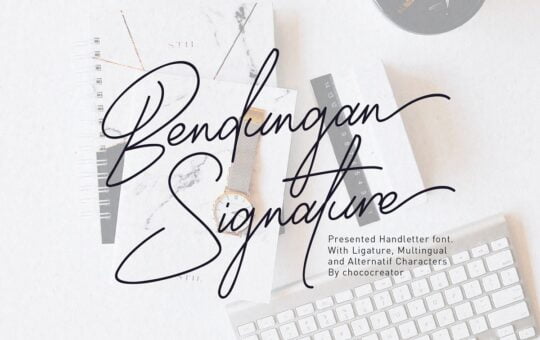 Bendungan-Signature-Font.jpg