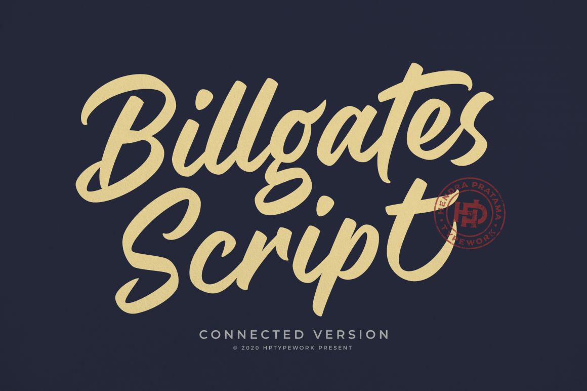 Billgates Script Font - Cool Fonts Guru