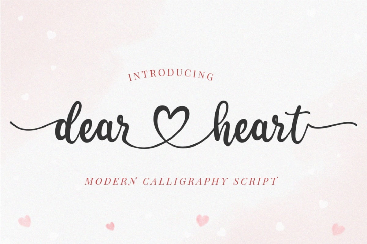 Dear Heart Font - Cool Fonts Guru