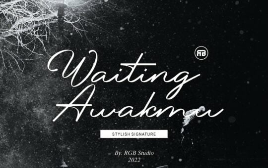 Waiting-Awakmu-Handwritten-Font-1.jpg