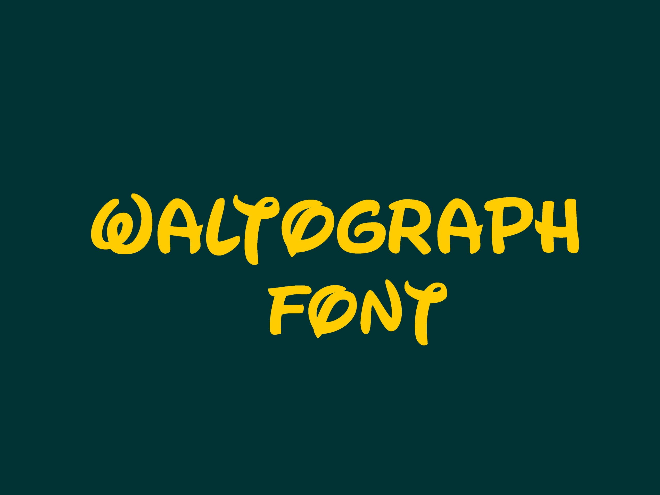 Waltograph Script Font Cool Fonts Guru