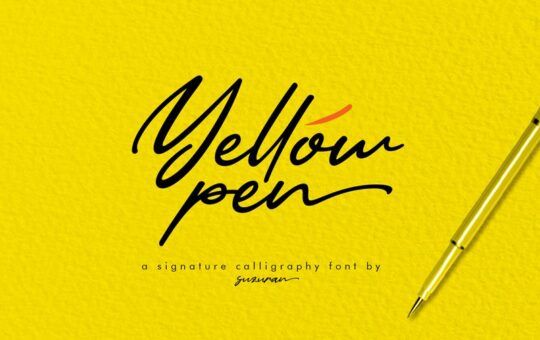 Yellow-Pen-Handwritten-Font.jpg