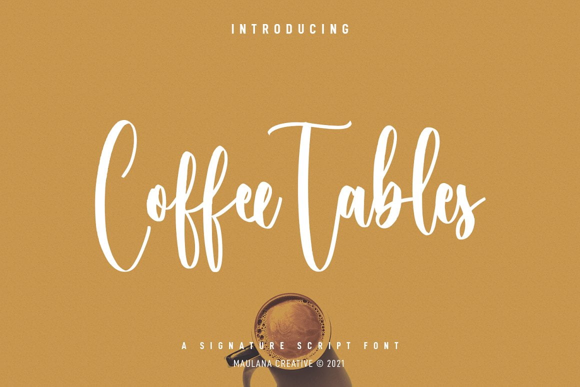 Coffee Tables Script Font Cool Fonts Guru