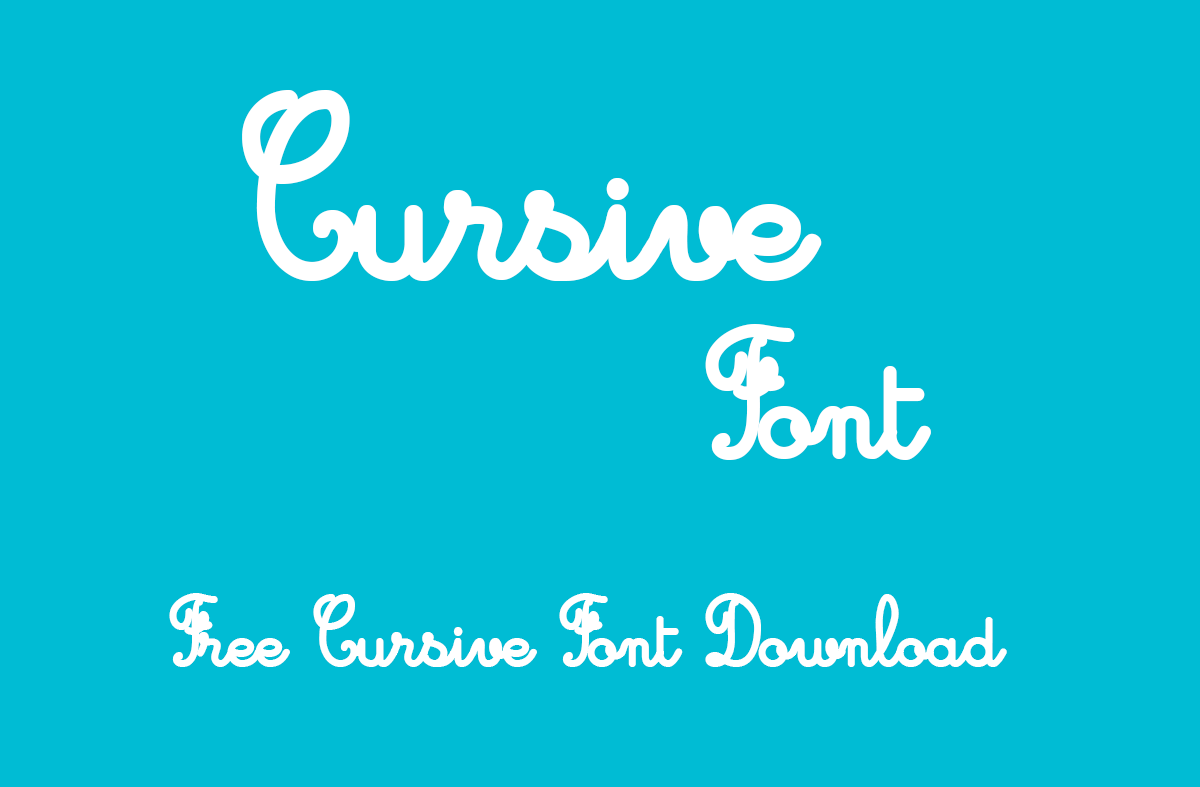 Cursive Font Cool Fonts Guru