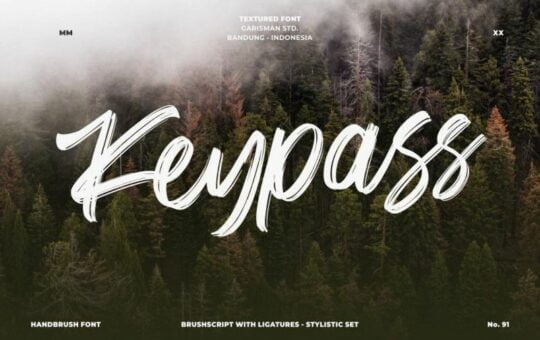 keypass-handbrush-font.jpg