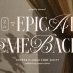 Epical Comeback Font